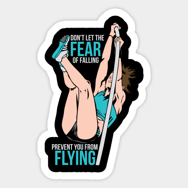 Pole Vault Shirt Sticker by Nowhereman78